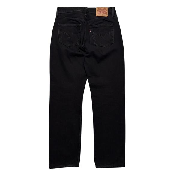 VTG 90s Levi's 501 Jeans Straight Leg Button Fly Black Made In USA 30x30 - Picture 4 of 8